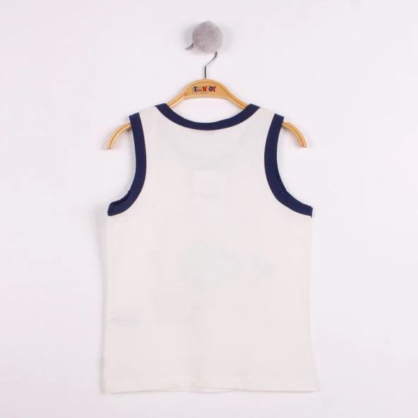 Erkek Çocuk Balık Baskılı Atlet - Resim 4