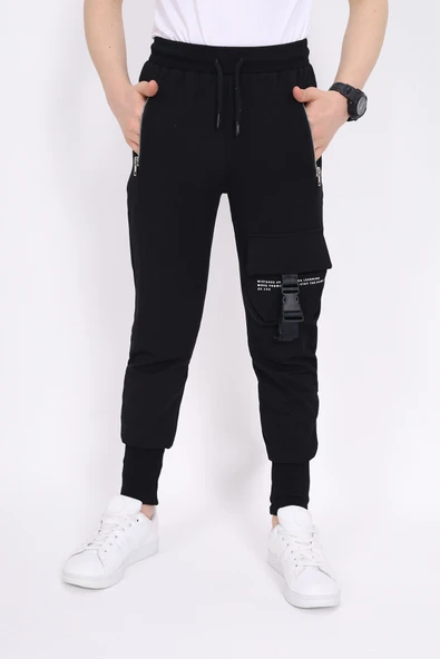 Toontoy Erkek Çocuk Cep Baskılı Eşofman Alt