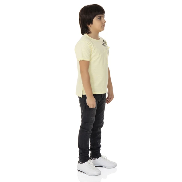 Toontoy  Erkek Çocuk T-shırt Palmiyeli Baskı - 12
