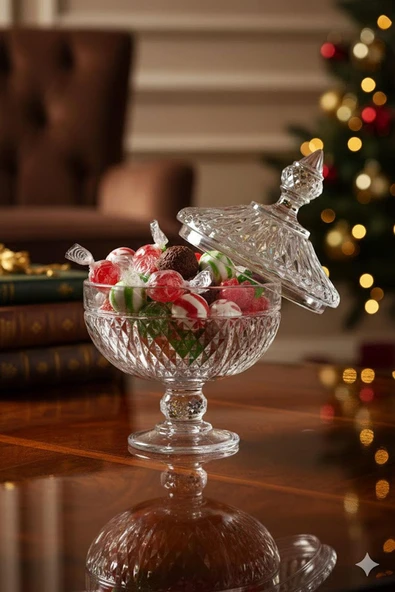 Paşabahçe 97242 Diamond Cam Şekerlik ürün görseli 1