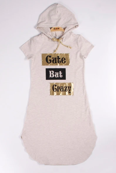 Toontoy Kız Çocuk Elbise Cute Baskılı - Resim 7