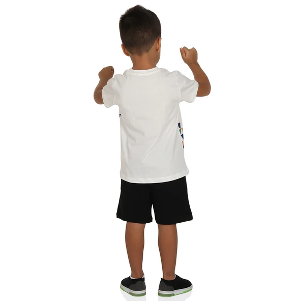 Toontoy Erkek Çocuk Renkli Baskılı Şortlu Takım - Resim 6