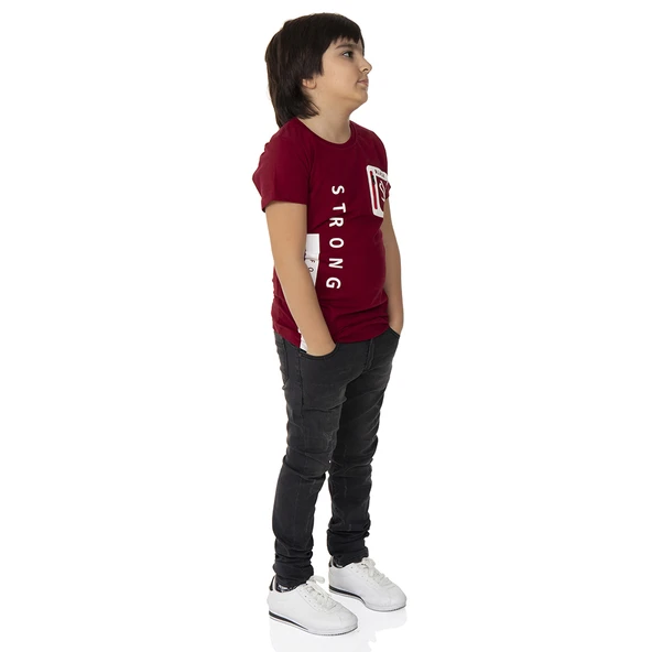 Toontoy Erkek Çocuk T-Shirt Strong Baskılı - 6