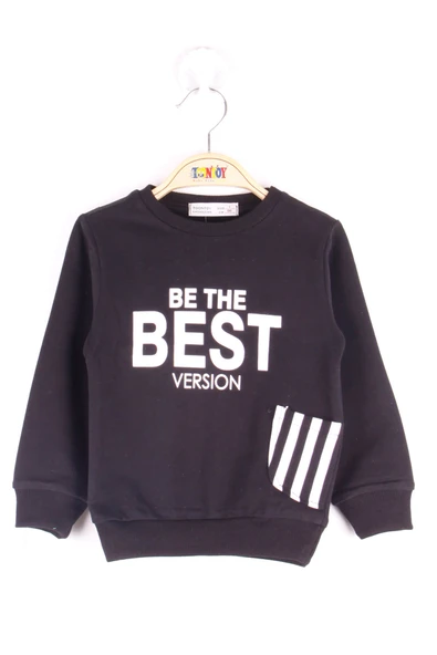 Toontoy Erkek Çocuk Çizgili Cepli Sweatshirt - 3