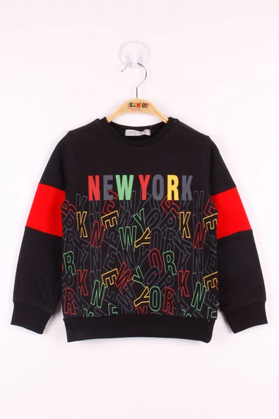 Toontoy Erkek Çocuk New York Baskılı Sweatshirt