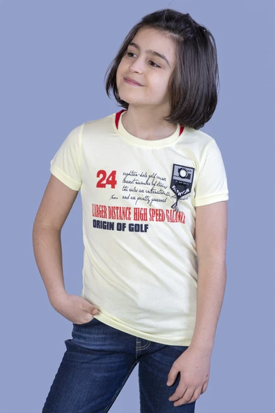Erkek Çocuk Baskılı Arma Detaylı Tişört - 4