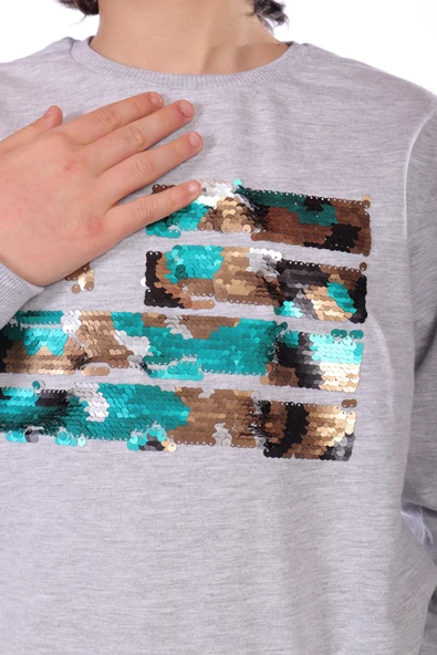 Toontoy Erkek Çocuk Kamuflaj Pullu Sweatshirt - 8