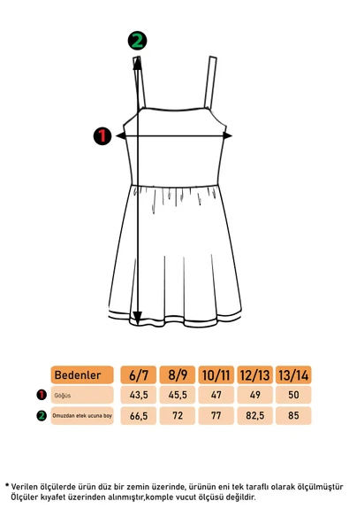 Toontoy Kız Çocuk Leopar Desenli Askılı Elbise - 12