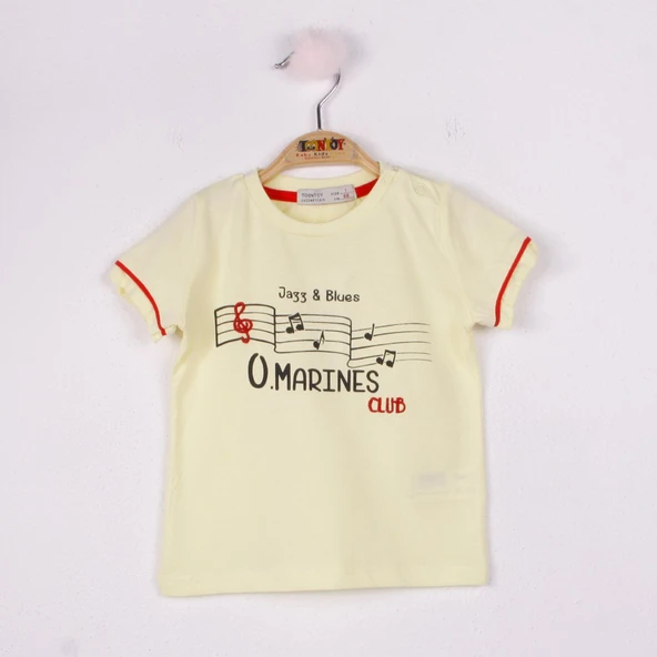 Toontoy Erkek Bebek Marines Baskılı T-Shirt - 3