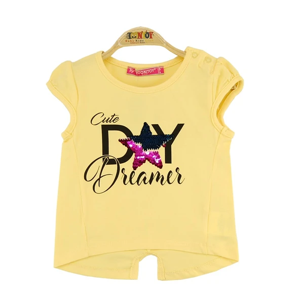 Toontoy Kız Bebek Cute Day Baskılı Tişört - 3