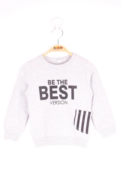 Toontoy Erkek Çocuk Çizgili Cepli Sweatshirt - 5