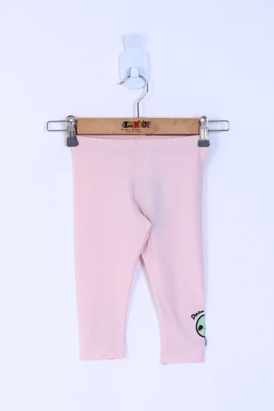 Toontoy Kız Çocuk Dino Nakışlı Tayt - 11