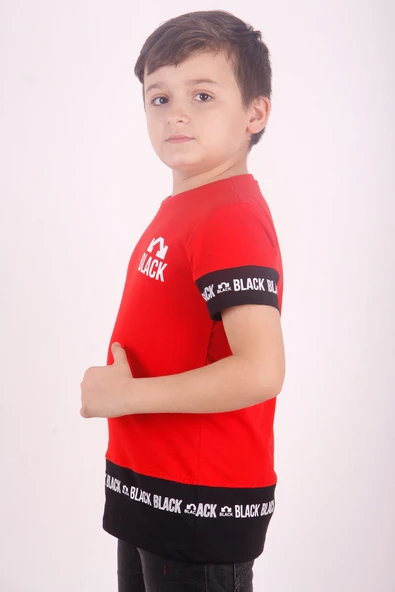 Toontoy Erkek Çocuk BLACK Baskılı Tişört - 8