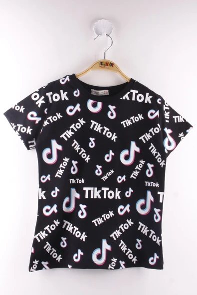 Toontoy Erkek Çocuk TikTok Baskılı Tişört - Resim 4