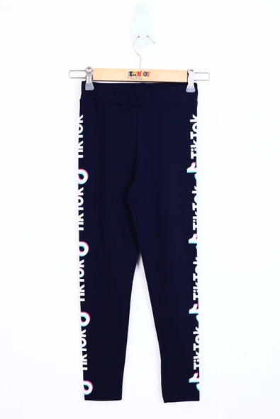 Toontoy Kız Çocuk Tiktok Baskılı Tayt - 4