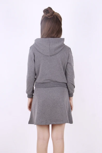 Toontoy Kız Çocuk Nice Şeritli Etekli Takım - 3