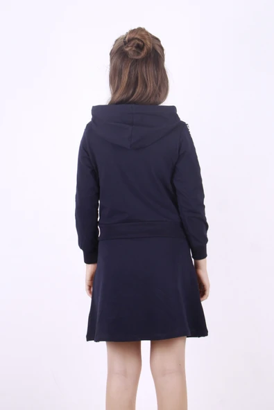 Toontoy Kız Çocuk Nice Şeritli Etekli Takım - 7