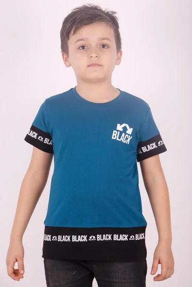 Toontoy Erkek Çocuk BLACK Baskılı Tişört - 4