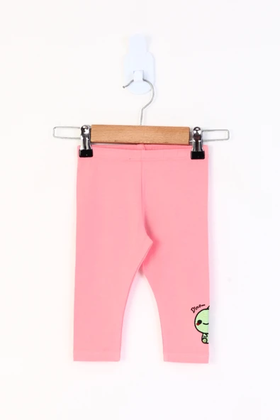 Toontoy Kız Çocuk Dino Nakışlı Tayt