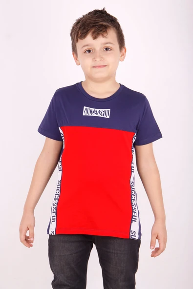 Toontoy Erkek Çocuk Yazı Baskılı Tişört - 6