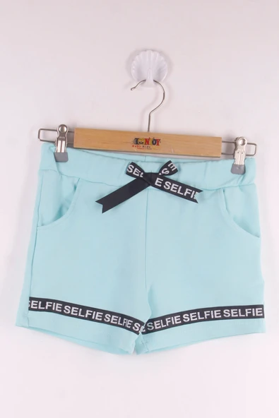 Toontoy Kız Çocuk Serfie Şeritli Cepli Şort