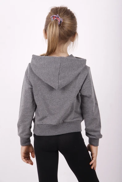 Toontoy Kız Çocuk Dance Baskılı Kapüşonlu Sweatshirt - 8
