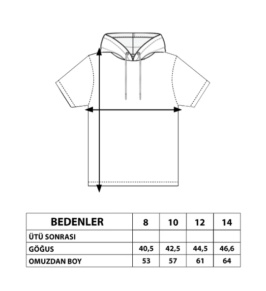 Toontoy Erkek Çocuk Kapüşonu Şeritli Tişört - 4
