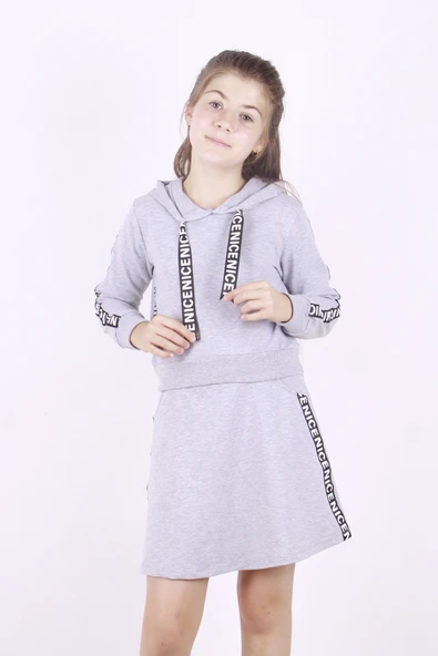 Toontoy Kız Çocuk Nice Şeritli Etekli Takım - 12