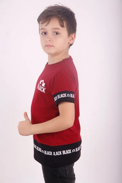 Toontoy Erkek Çocuk BLACK Baskılı Tişört - 11