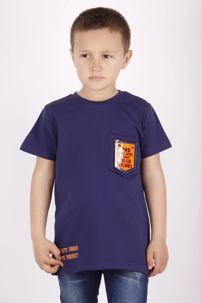 Toontoy Erkek Çocuk Cep Armalı Tişört - 4