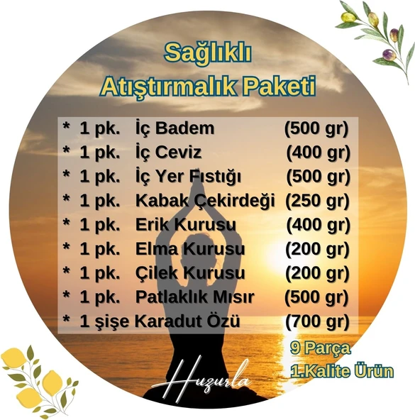 Sağlıklı Atıştırmalık Paketi