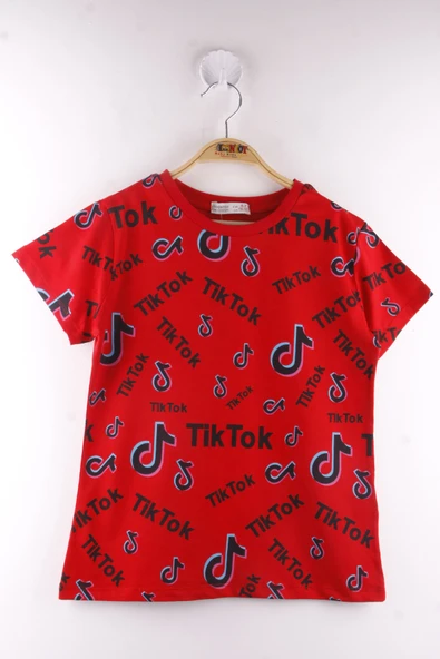 Toontoy Erkek Çocuk TikTok Baskılı Tişört - Resim 6