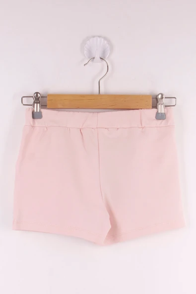 Toontoy Kız Çocuk Serfie Şeritli Cepli Şort - 4