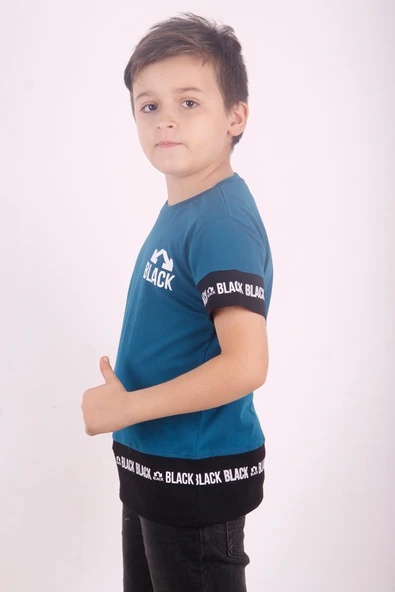 Toontoy Erkek Çocuk BLACK Baskılı Tişört - 5