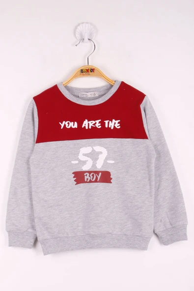 Toontoy Erkek Çocuk 57 Baskılı Garnili Sweatshirt - 10
