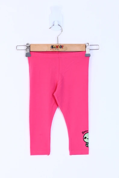 Toontoy Kız Çocuk Dino Nakışlı Tayt - 5