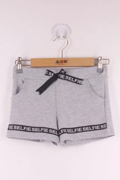 Toontoy Kız Çocuk Serfie Şeritli Cepli Şort - 9