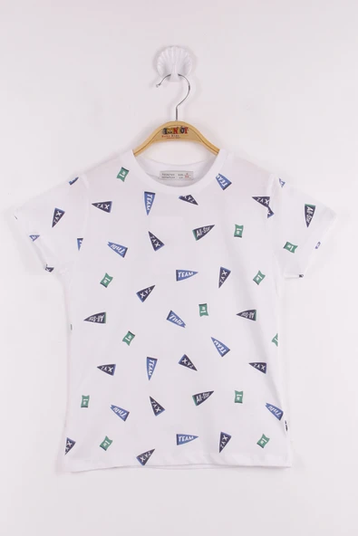 Toontoy Erkek Çocuk Yazı Baskılı T-Shirt - Resim 8