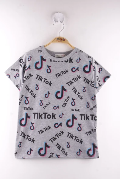 Toontoy Erkek Çocuk TikTok Baskılı Tişört ürün görseli 1