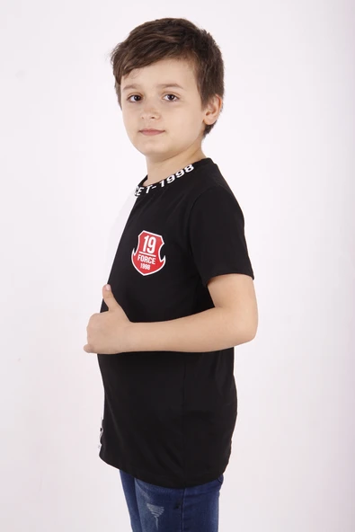 Toontoy Erkek Çocuk Force Baskılı Parçalı Tişört - 4