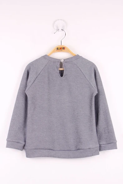 Toontoy Kız Çocuk Çanta Nakışlı Sweatshirt