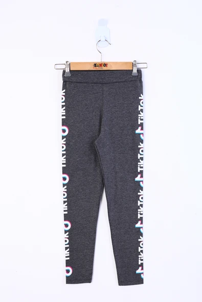 Toontoy Kız Çocuk Tiktok Baskılı Tayt