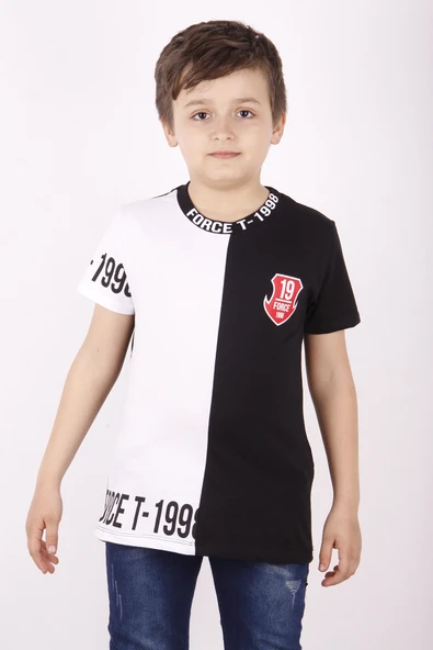 Toontoy Erkek Çocuk Force Baskılı Parçalı Tişört - 8