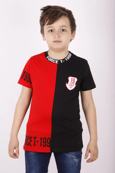Toontoy Erkek Çocuk Force Baskılı Parçalı Tişört - 10