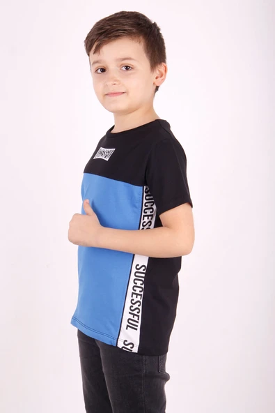 Toontoy Erkek Çocuk Yazı Baskılı Tişört - 4