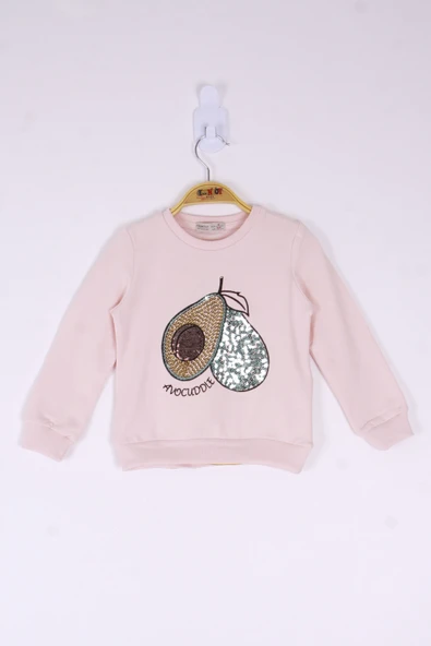 Toontoy Kız Çocuk Avocuddle Nakışlı Sweatshirt