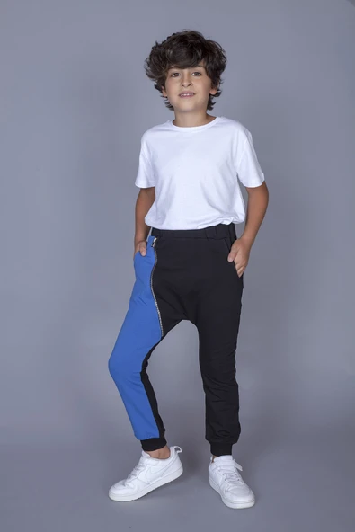 Toontoy Erkek Çocuk Şalvar Tipi Fermuar Detaylı Eşofman Alt