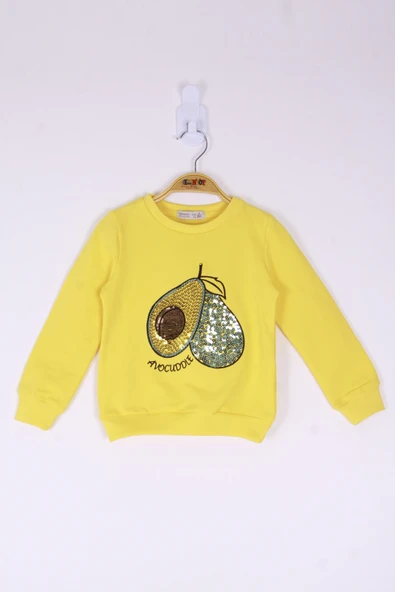 Toontoy Kız Çocuk Avocuddle Nakışlı Sweatshirt - 5