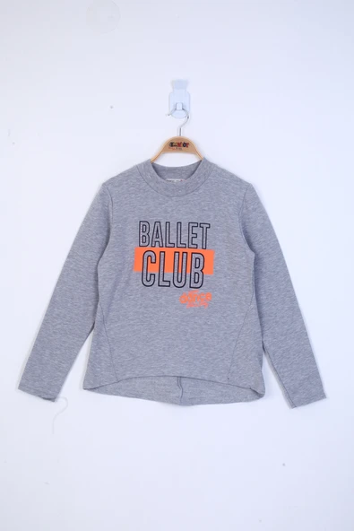 Toontoy Kız Çocuk Ballet Club Baskılı Sweatshirt - 4
