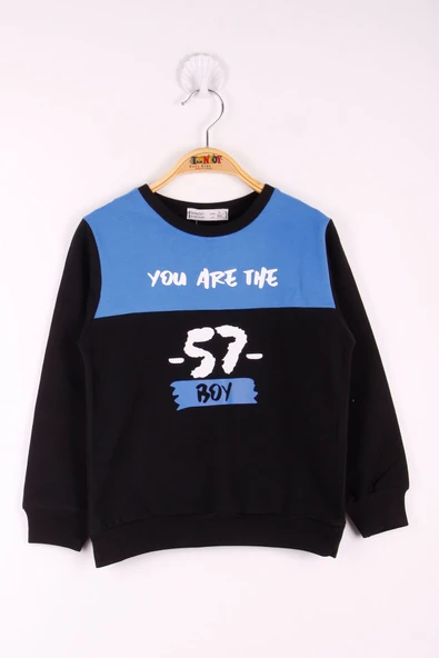 Toontoy Erkek Çocuk 57 Baskılı Garnili Sweatshirt - 9